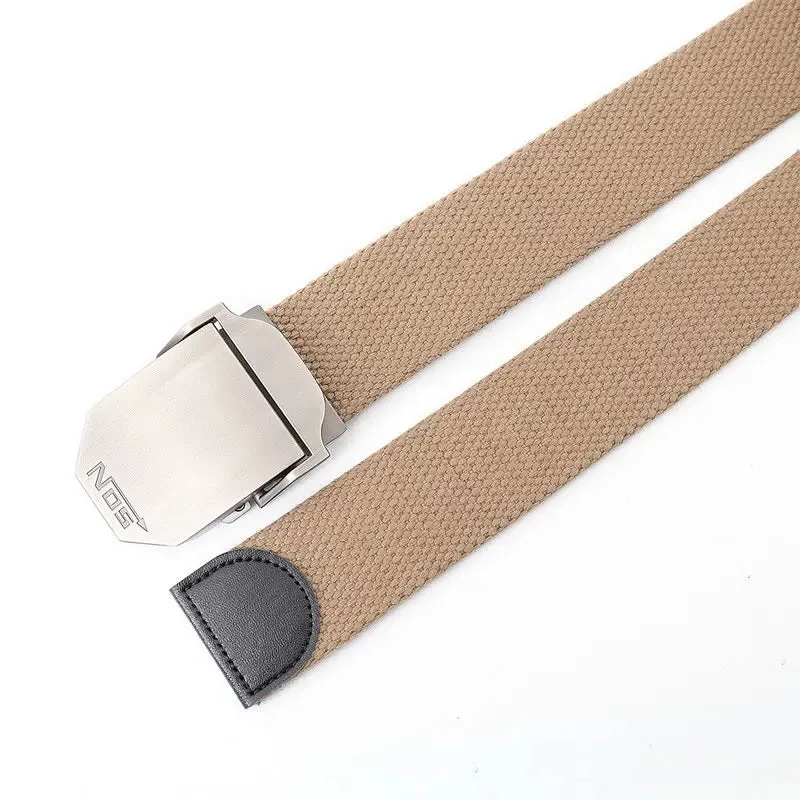 Metal Slide Buckle Canvas Belt
