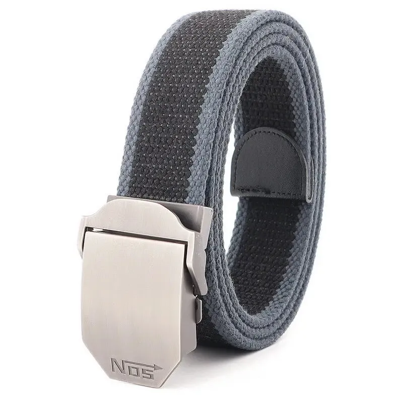 Metal Slide Buckle Canvas Belt