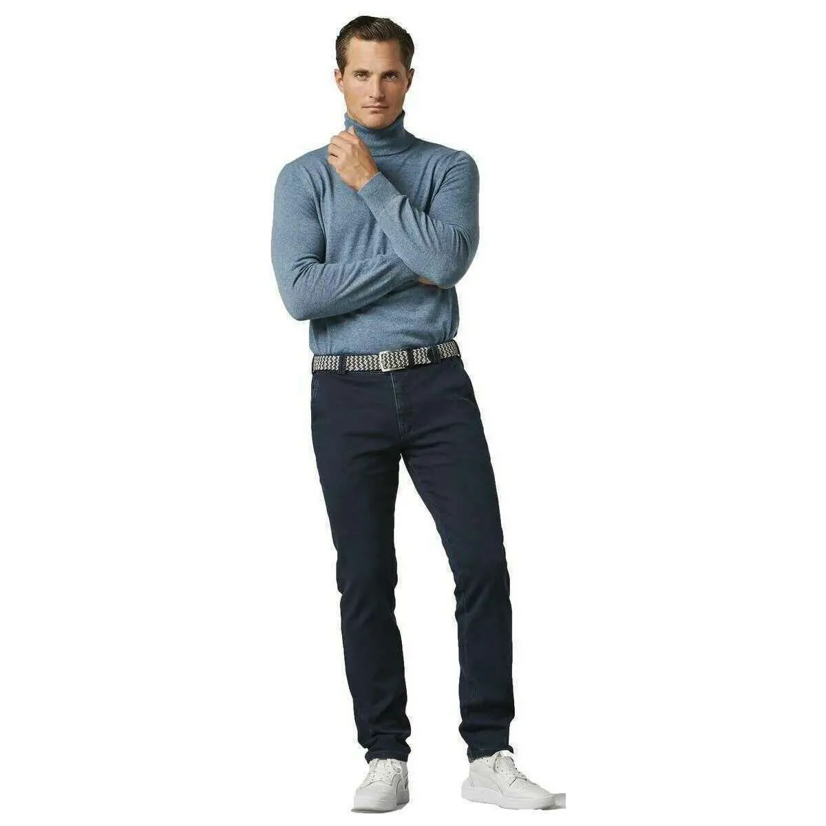 Meyer Super-Stretch Belt - Light Blue/Multi-colour