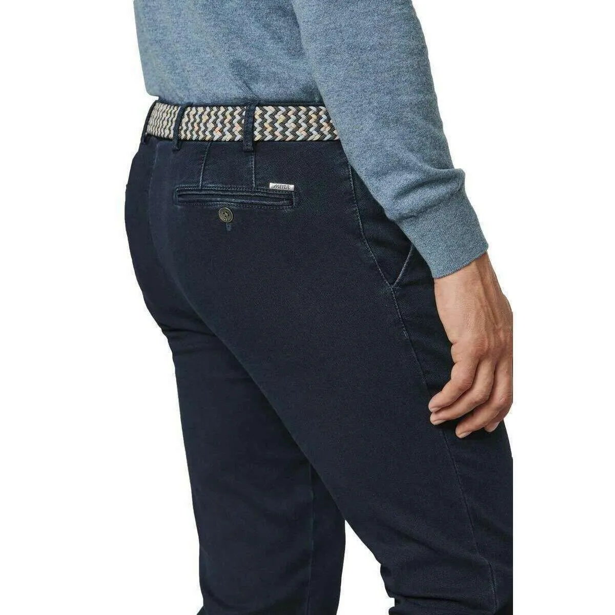 Meyer Super-Stretch Belt - Light Blue/Multi-colour