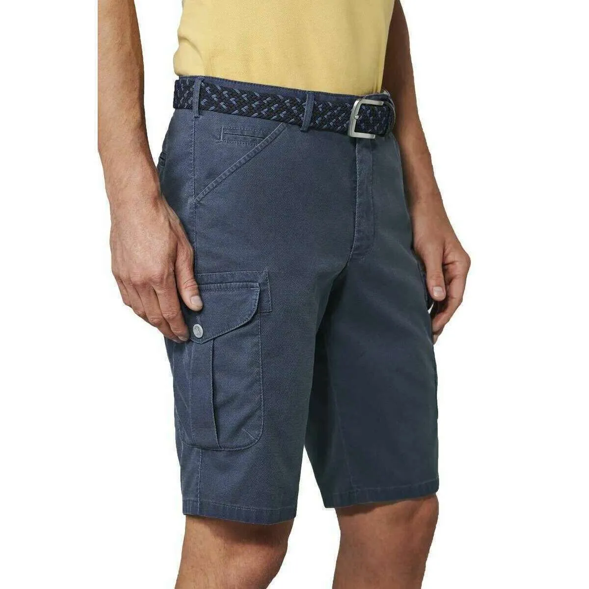 Meyer Super-Stretch Belt - Navy/Multi-colour