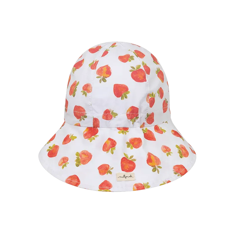 Millymook White Alva Baby Legionnaire Hat