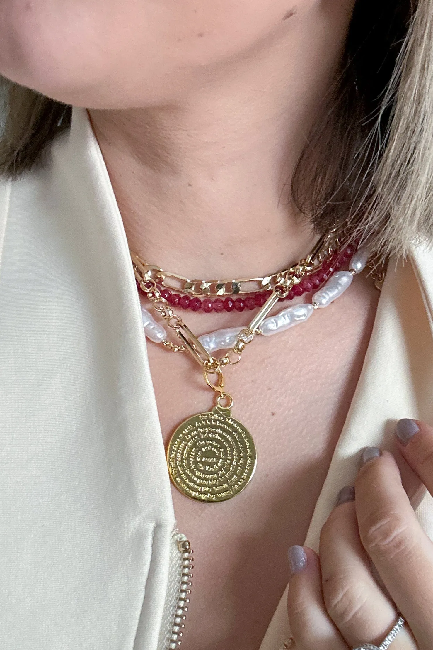 Mini Candy Necklace | Raspberry Pink