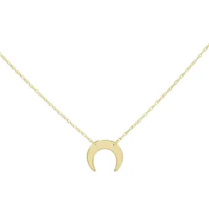 Mini Cowhorn Necklace 14K