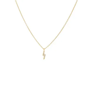Mini Pavé Lightning Necklace