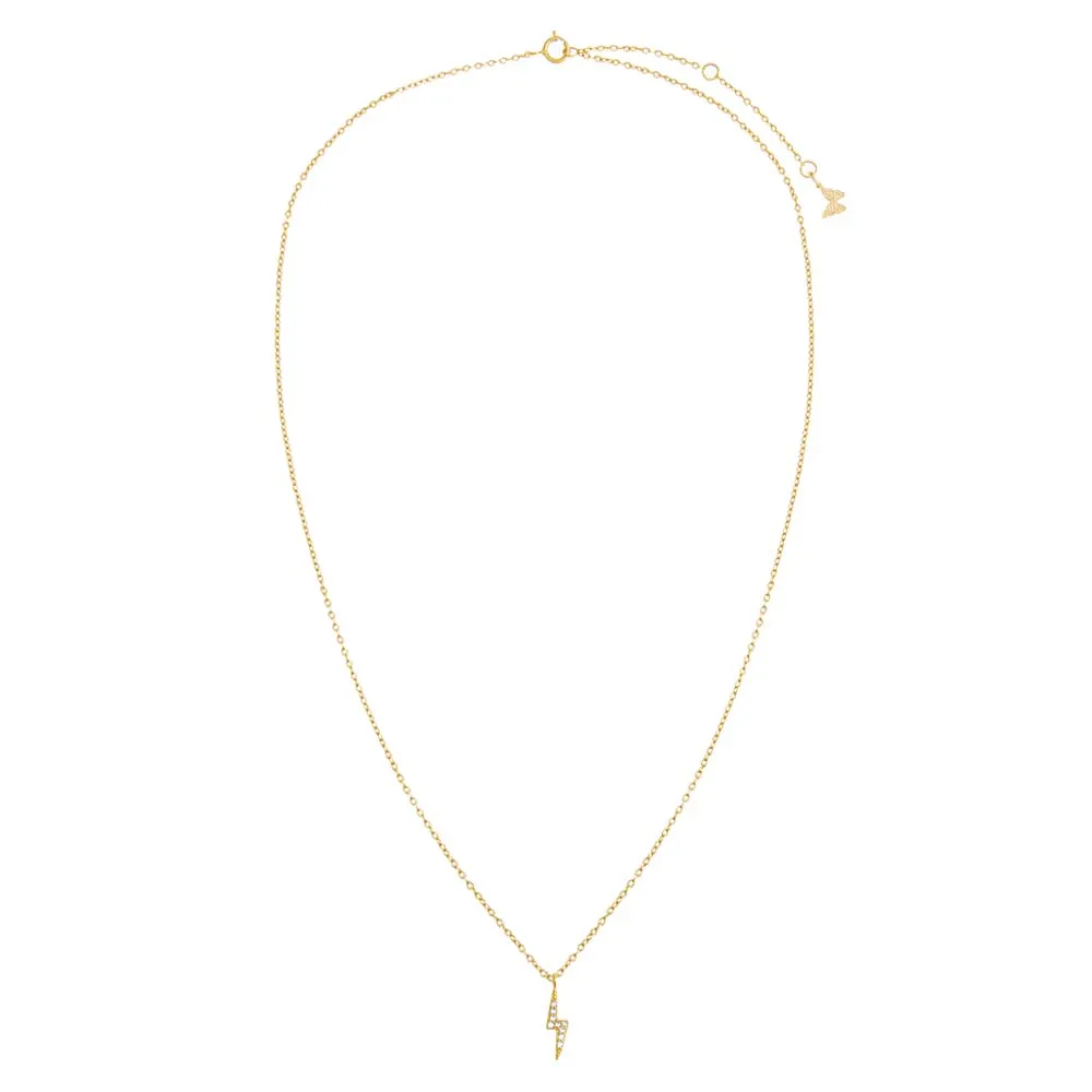Mini Pavé Lightning Necklace