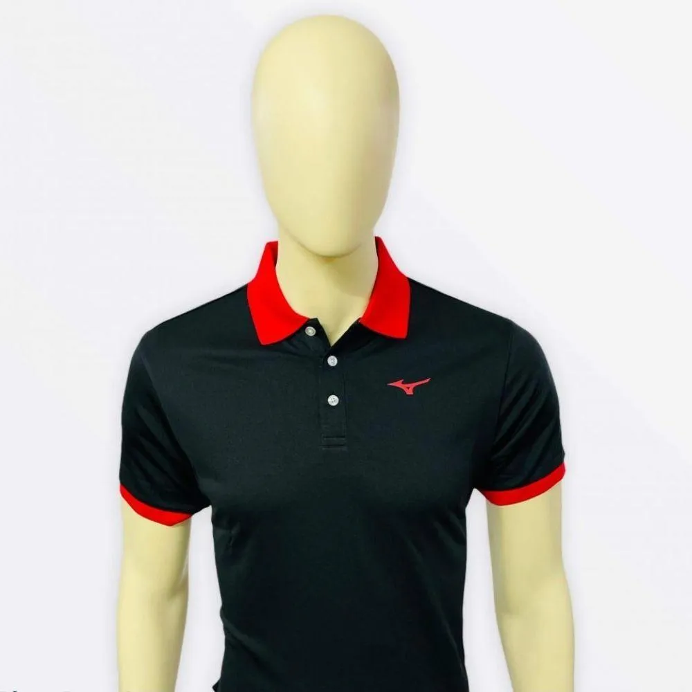 Mizuno Basic Ribbed Collar Polo T-Shirt