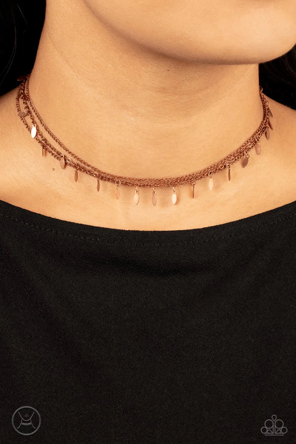 Monochromatic Magic - Copper Choker Necklace