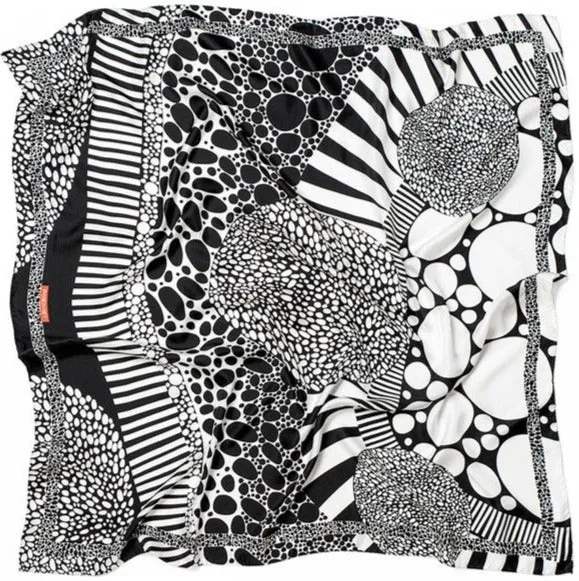 Monochrome Silk Scarf