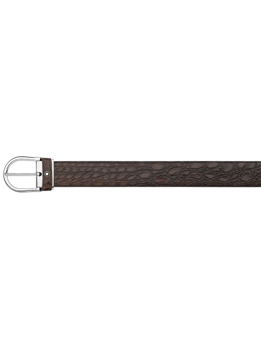 Montblanc Classic Line 35 mm Round Shiny Palladium-Coated Pin Buckle 116698