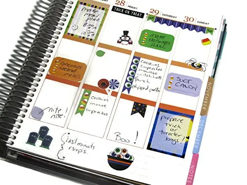 Monthly Planner Stickers Pink Blue Green Red Christmas Sampler Planner Labels Fits Erin Condren Life Planner