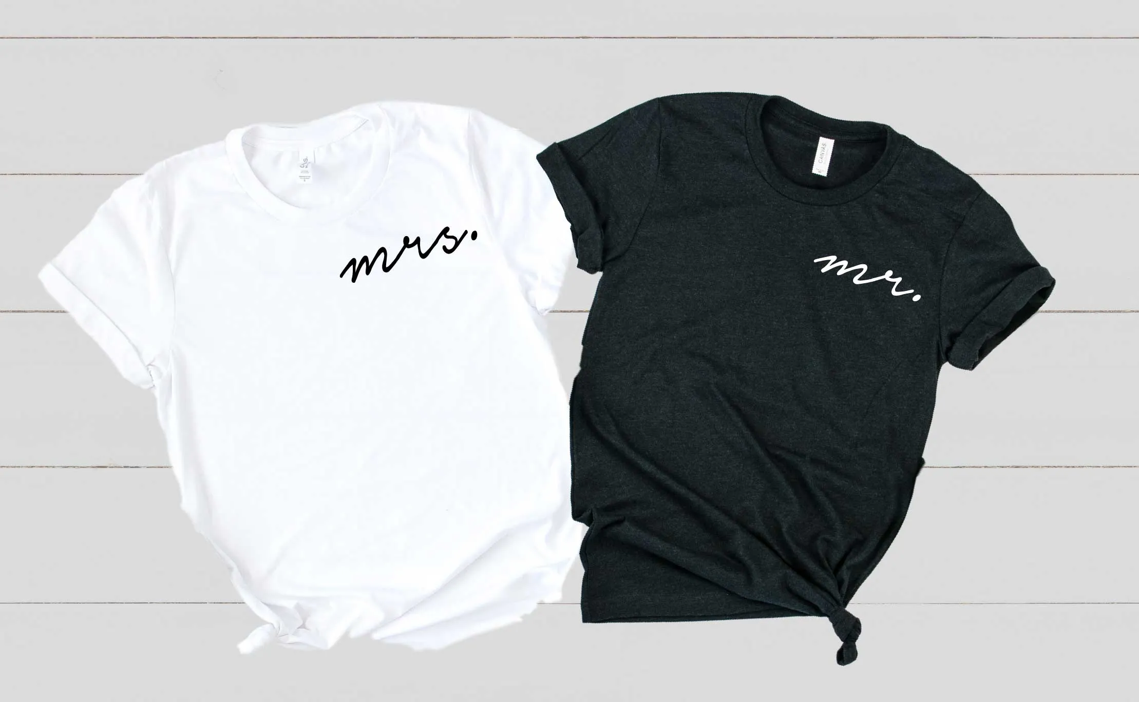 Mr and Mrs Shirts | Unisex Crew