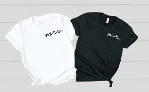 Mr and Mrs Shirts | Unisex Crew