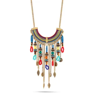 MULTI COLOR TASSEL NECKLACES #FW1403933