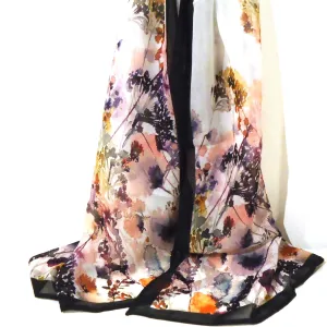Multi Floral Cupro Georgette Scarf