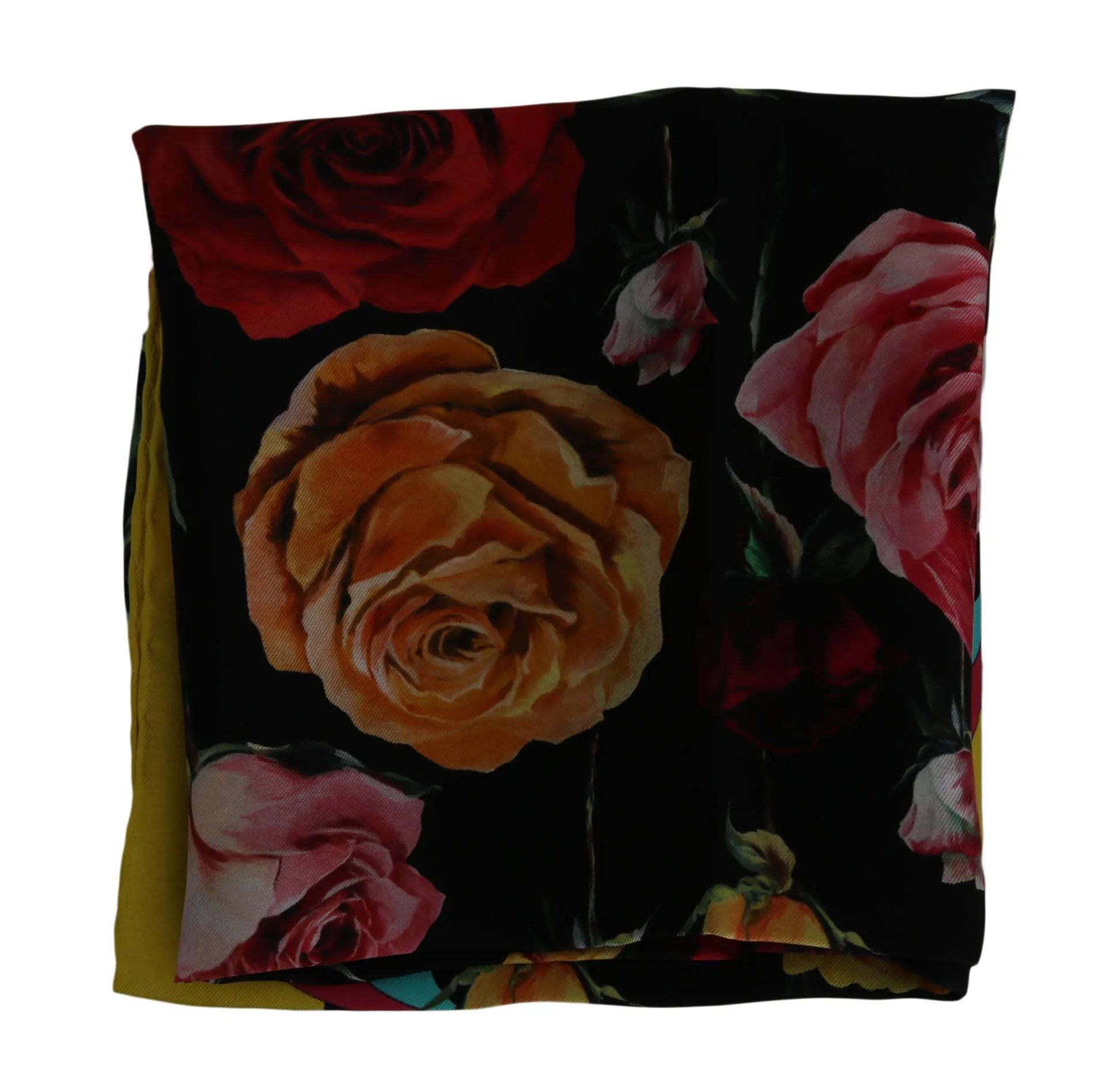 Multicolor Floral Silk Wrap Shawl Scarf