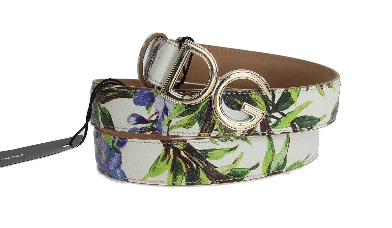 Multicolor Leather Gold Silver Belt