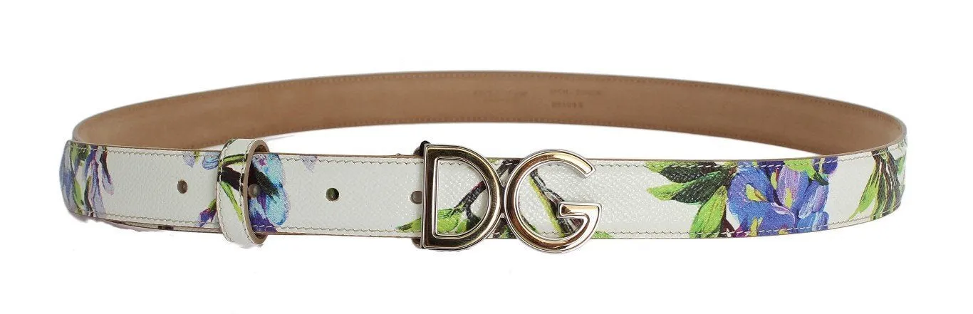 Multicolor Leather Gold Silver Belt