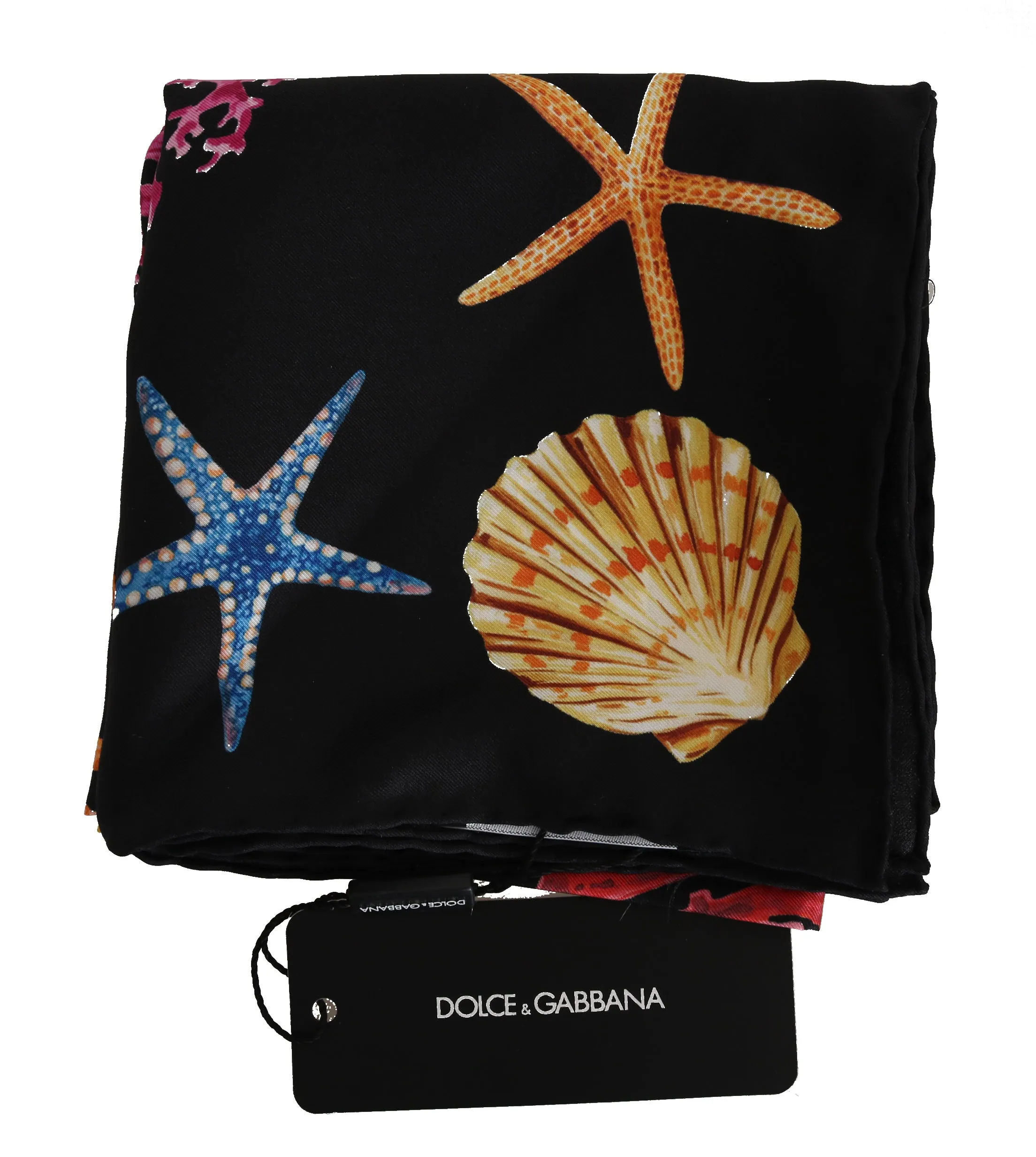 Multicolor Seashell Silk Wrap Shawl Scarf