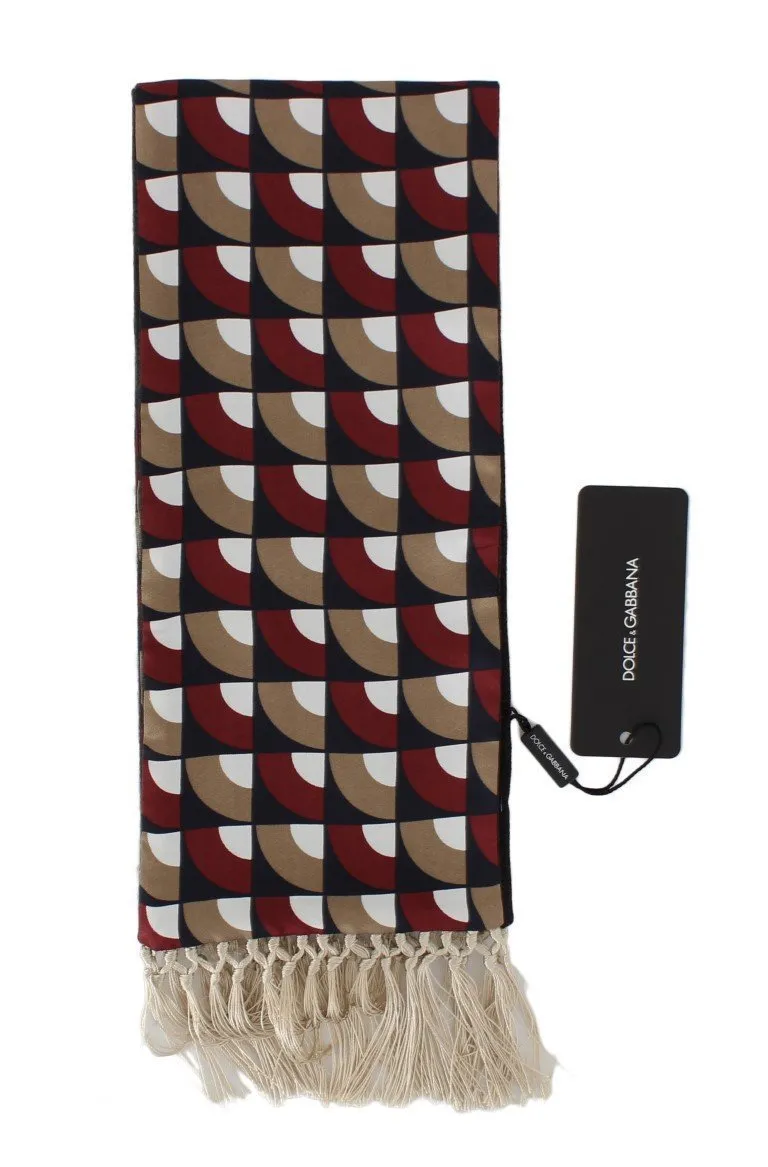 Multicolor Silk Cashmere Cotton Scarf