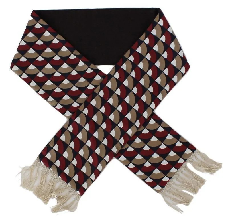 Multicolor Silk Cashmere Cotton Scarf