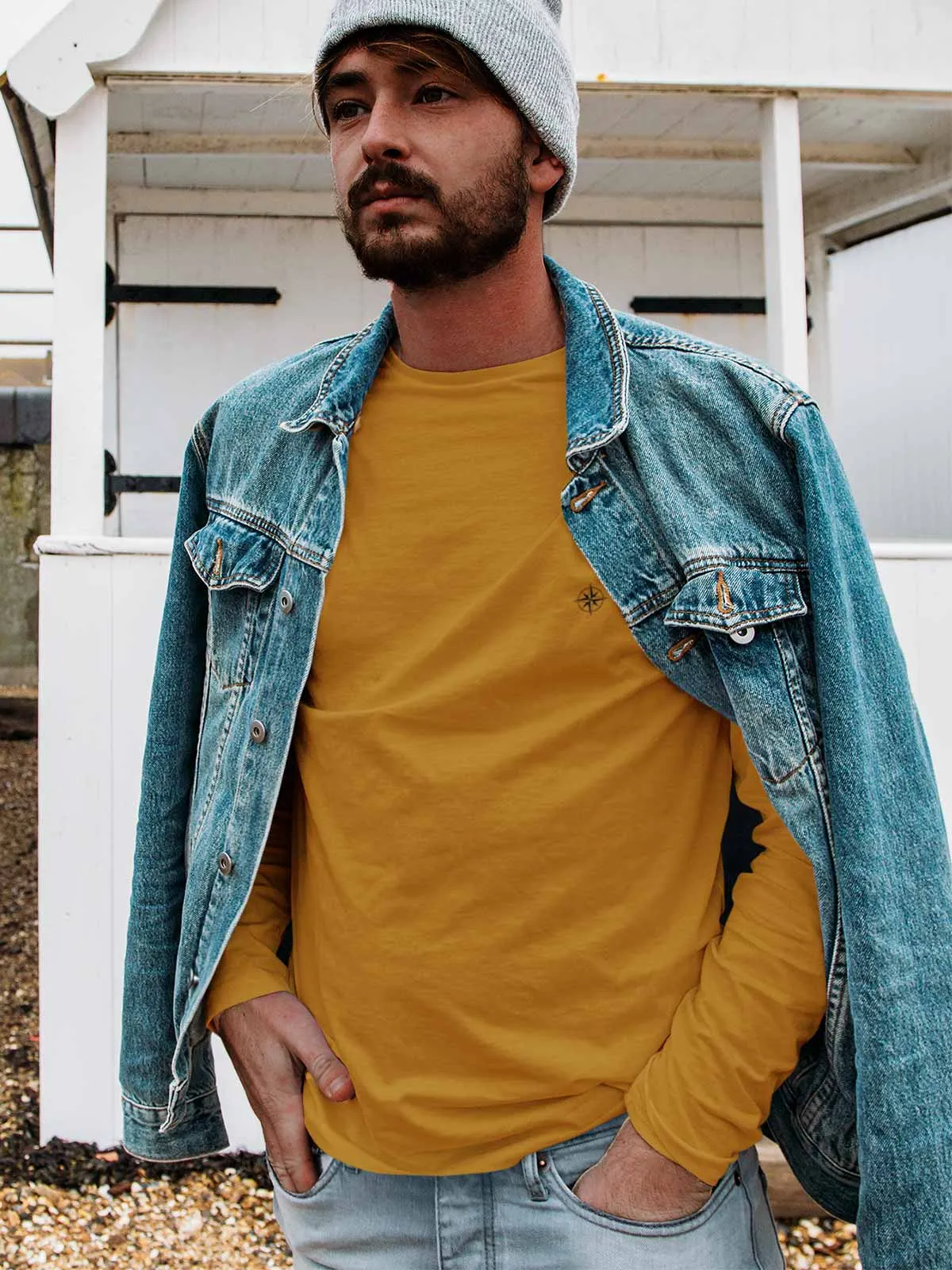 Mustard | ACTION series | Full Sleeve T shirt for Men