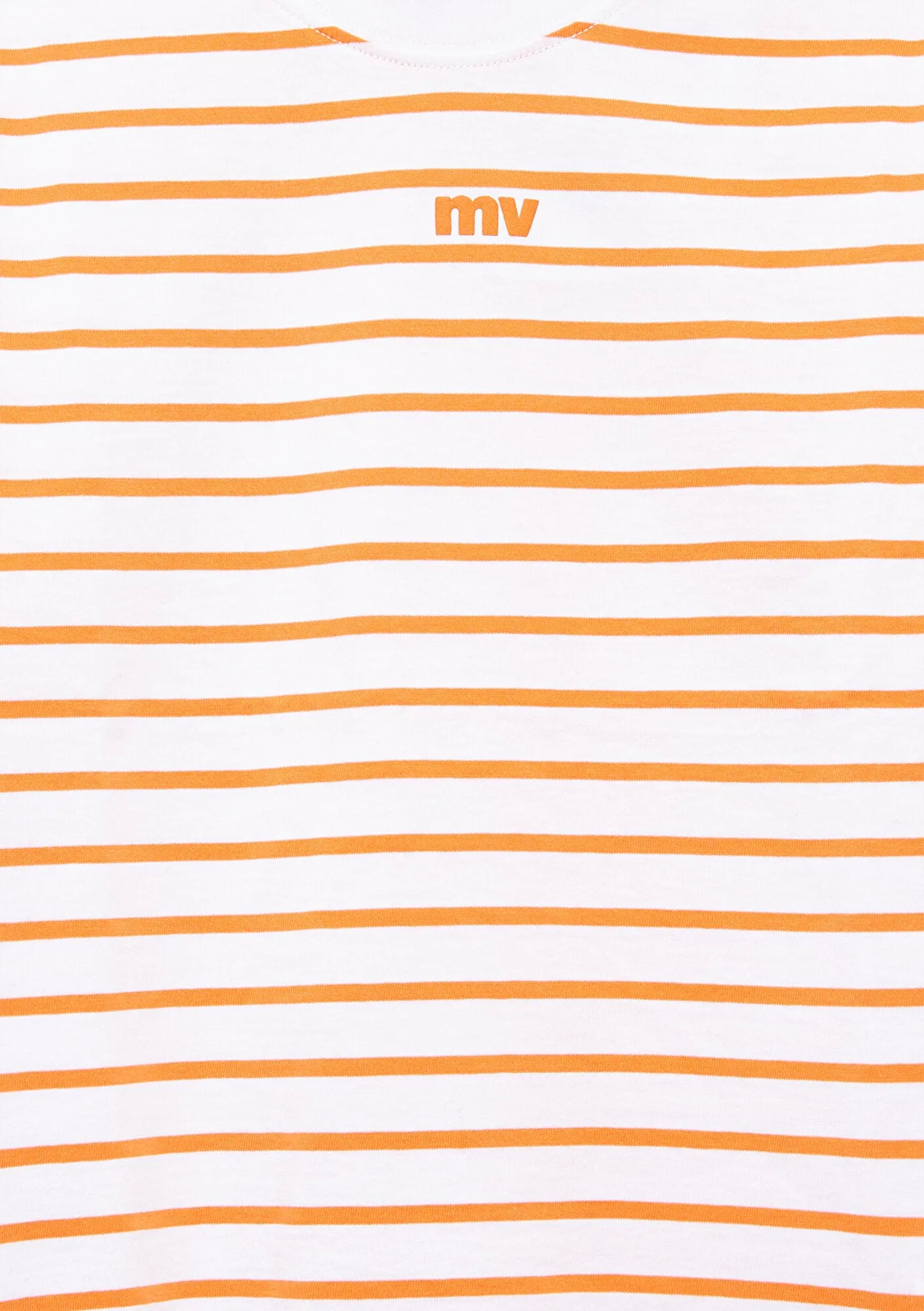 MV Printed Striped Orange T-Shirt