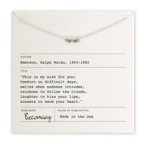 My Wish For You Necklace Silver