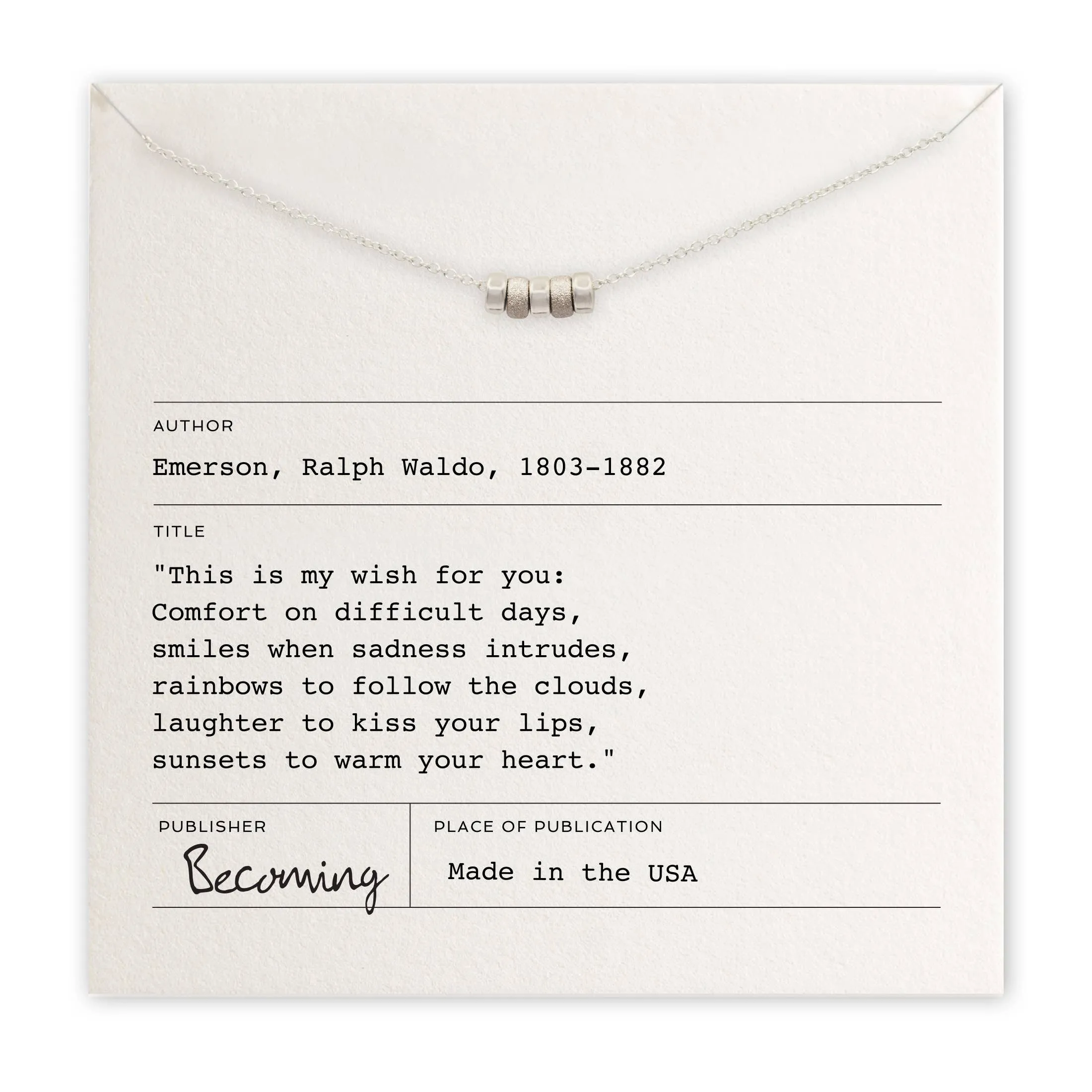 My Wish For You Necklace Silver