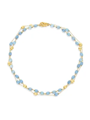 Nanis 18k Yellow Gold Aquamarine 3 In 1 Necklace