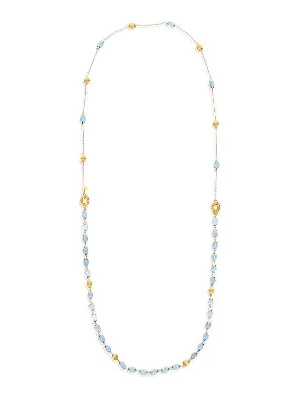 Nanis 18k Yellow Gold Aquamarine 3 In 1 Necklace