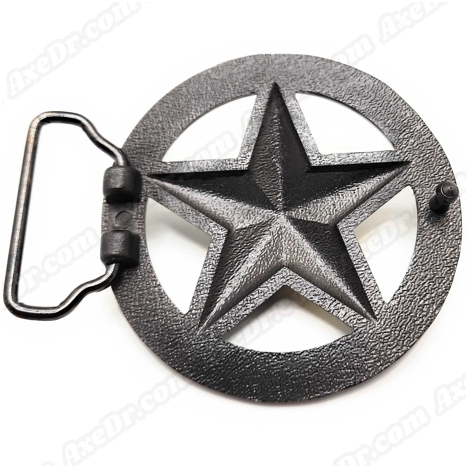 Nautical Star Belt Buckle Black and White