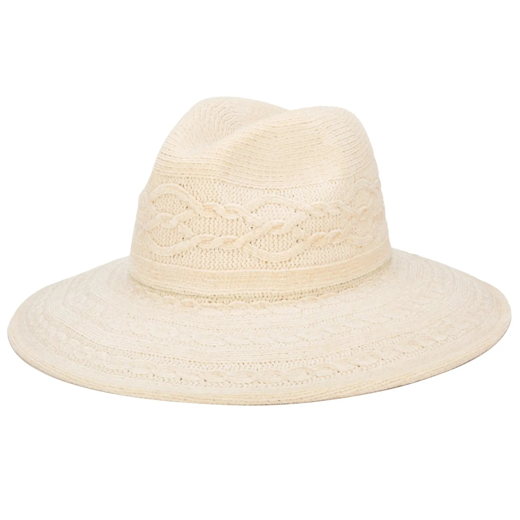 Nellie Knit Fedora in Ivory