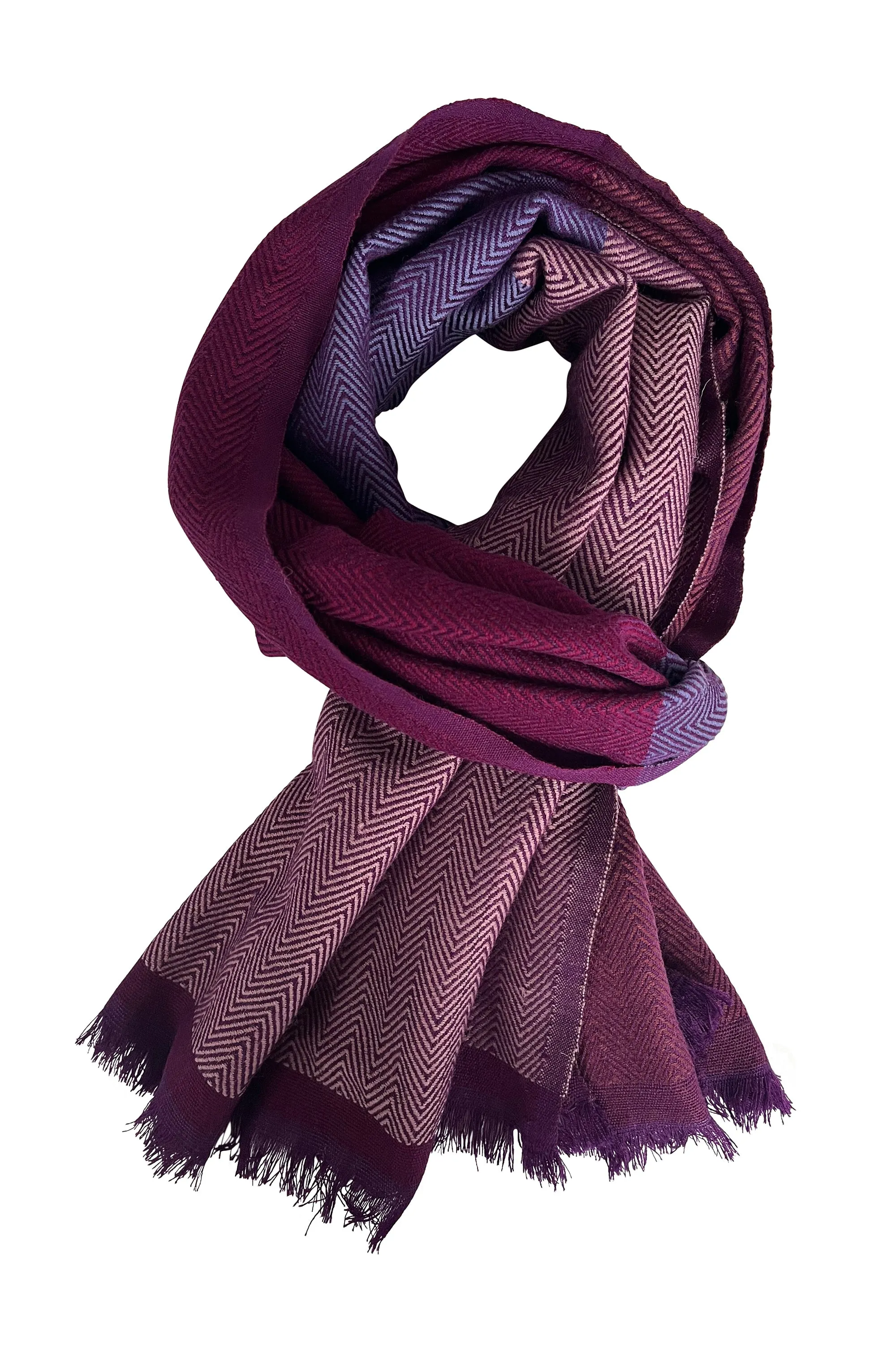 NEW! Wool SCARF Dash Purple