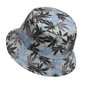 NEWBLOM Coconut Tree Panama Print Bucket Hat