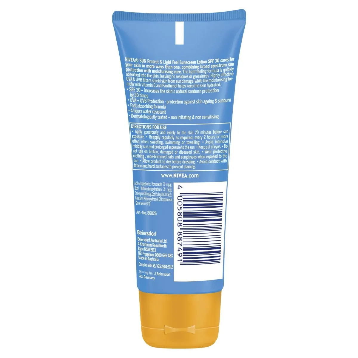 Nivea Sun SPF30  Sunscreen Lotion 100mL