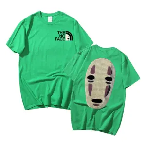 No Face Man Graphic  Oversized T Shirts