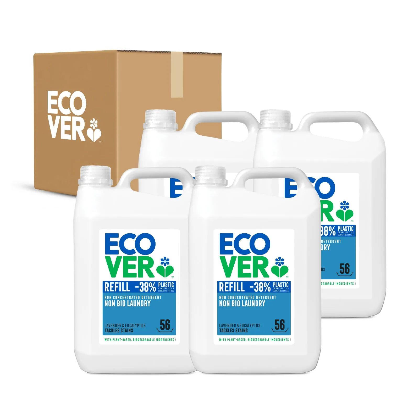 Non Bio Laundry Detergent Refill 5L (Carton of 4)