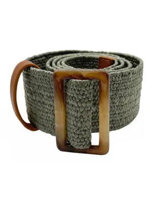 Nooki Kylie Woven Belt in Khaki