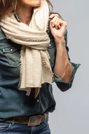 Nuovo Pedro Cashmere Silk Scarf In Cream
