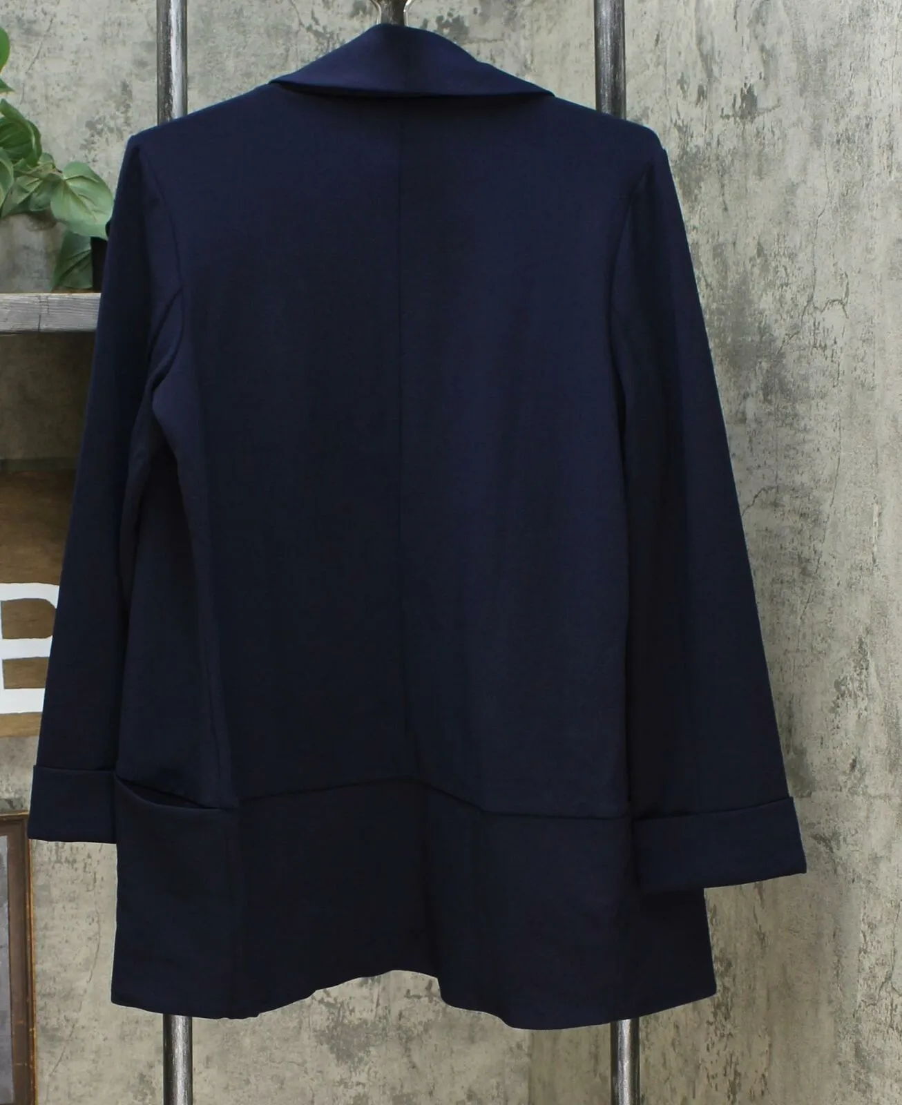 NWT Nina Leonard Womens High-Tech Crepe Easy Blazer. 640465 Medium