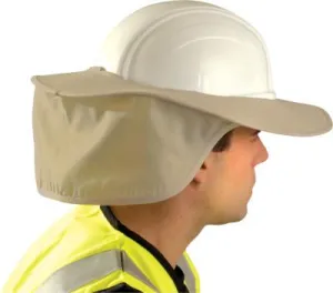 OccuNomix Stow Away Hard Hat Shade, Khaki, Most Full Brim, 899-KHK