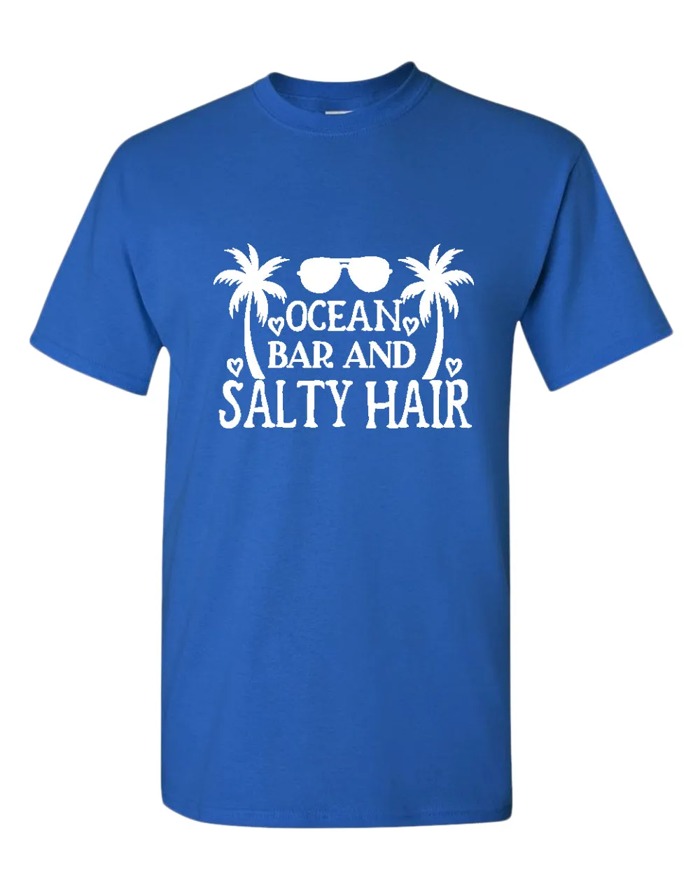 Ocean, bar and salty hair t-shirt, summer t-shirt, beach party t-shirt