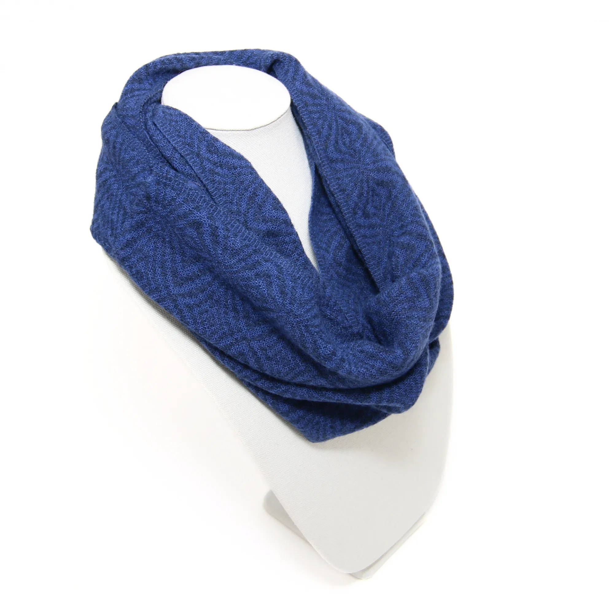 Ocean Blue Alpaca Infinity Scarf
