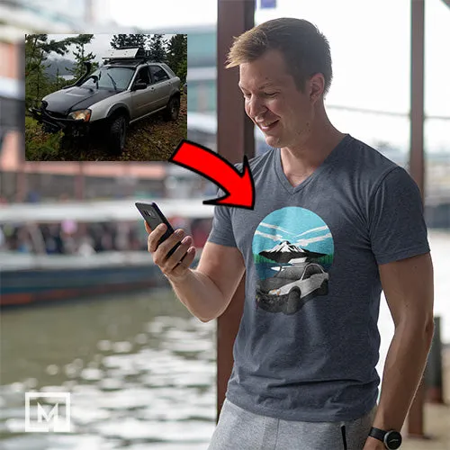 Offroad | Custom Print for Unisex | V-Neck T-shirt