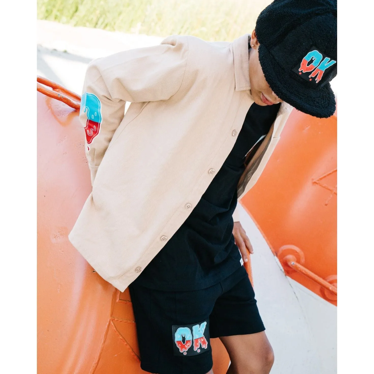 OK Gradient Fluffy Hip Hop Cap