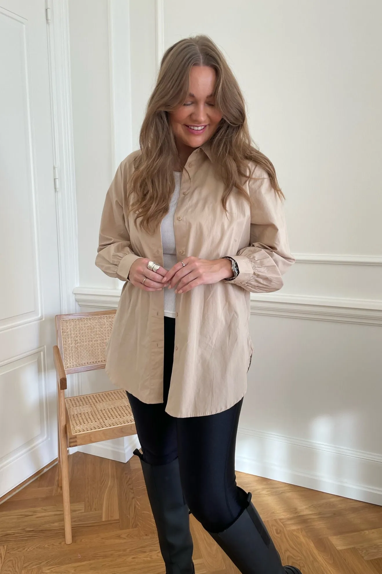 ONLNora New Skjorte - Beige