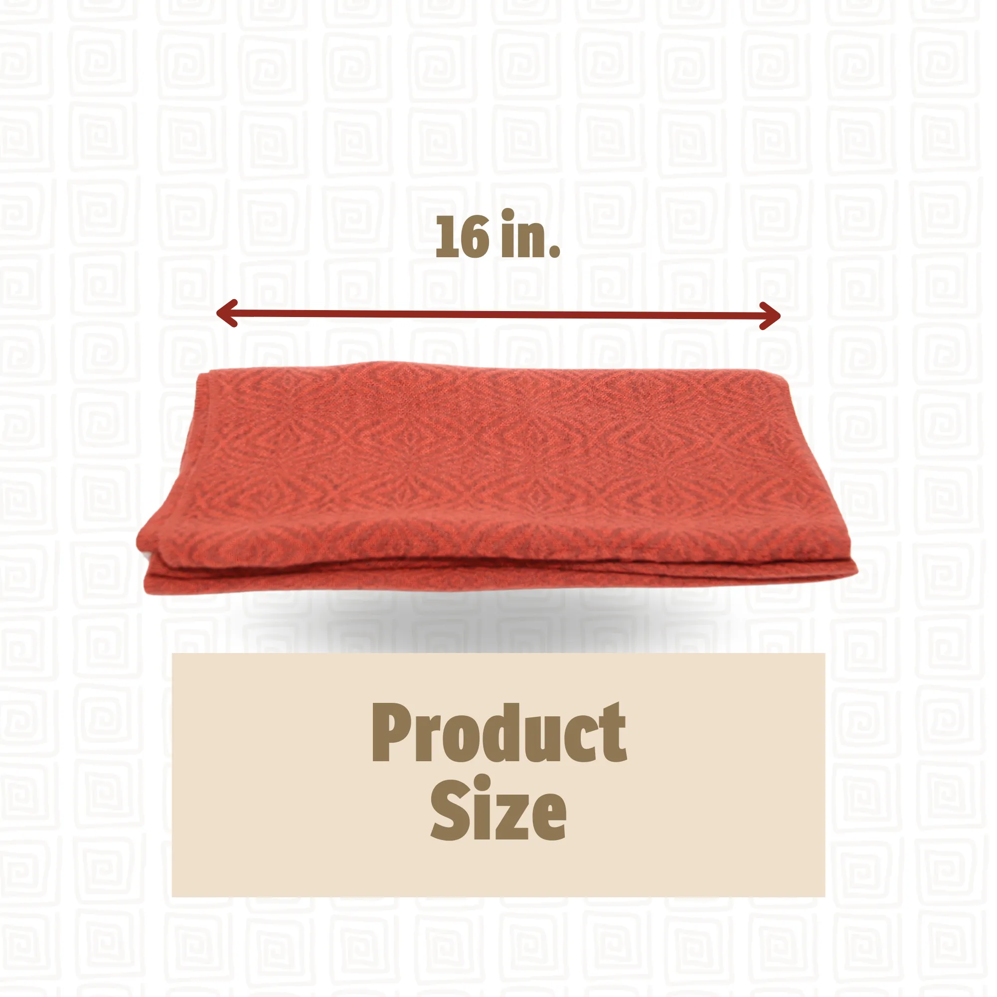 Orange Alpaca Infinity Scarf