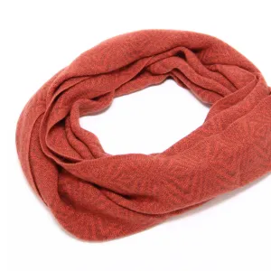 Orange Alpaca Infinity Scarf
