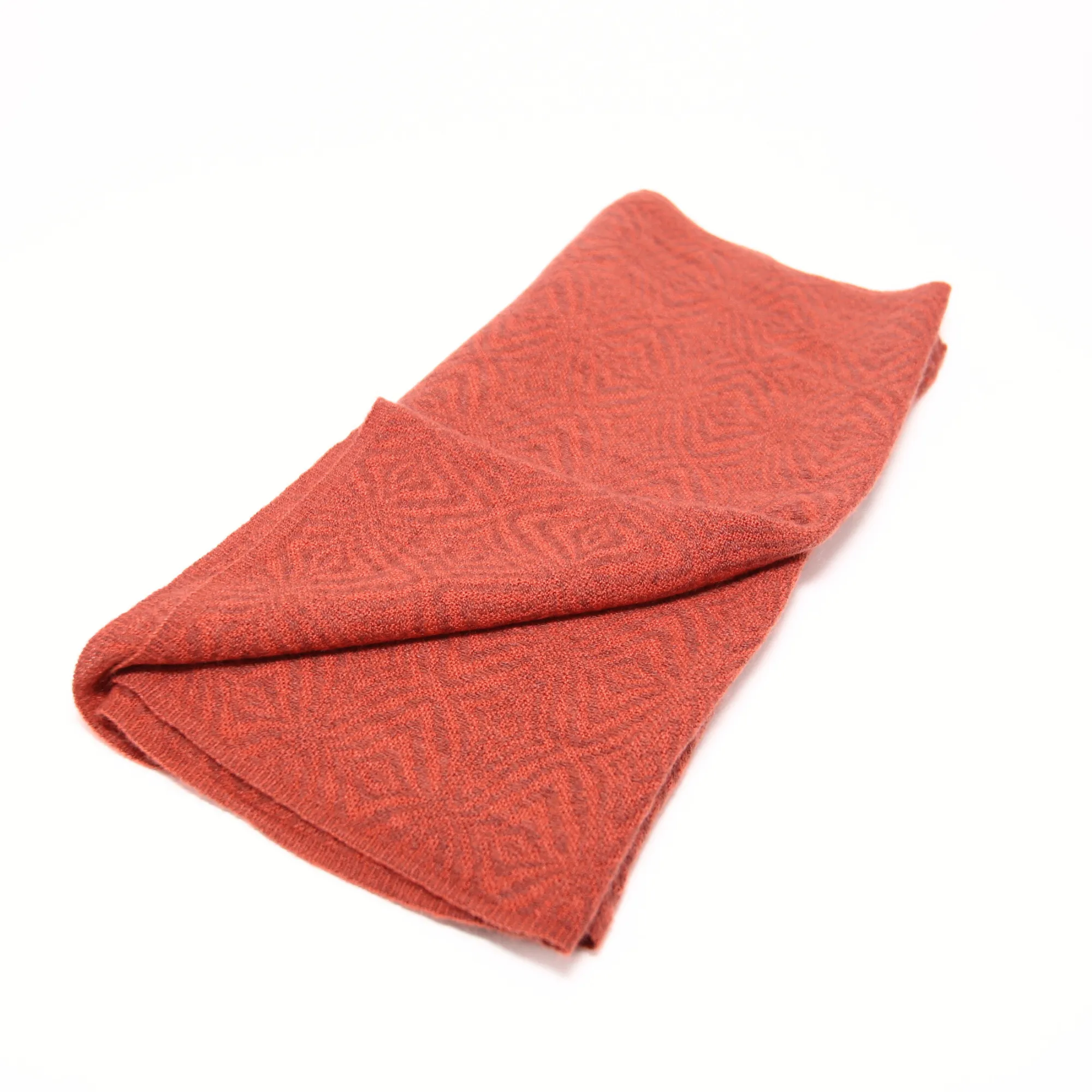 Orange Alpaca Infinity Scarf